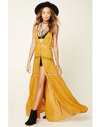 yellow lace dress forever 21