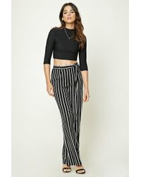 black and white striped pants forever 21