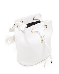 Forever 21 Faux Leather Mini Backpack in White - Lyst