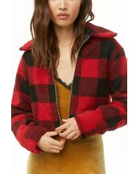 black fuzzy jacket forever 21