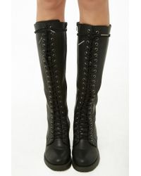 black high combat boots