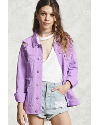 lavender denim jacket
