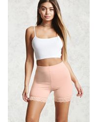 baby pink bike shorts
