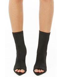 sock booties open toe