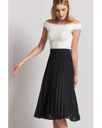 pleated accordion forever skirt