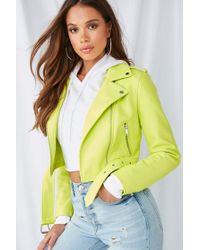 green pleather jacket