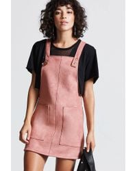 forever 21 pink overall dress