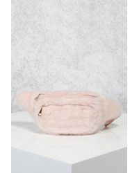 faux fur fanny pack