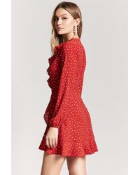 red and white polka dot dress forever 21