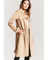 faux suede duster jacket