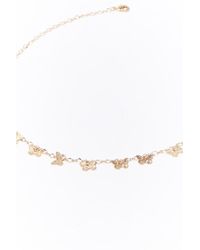 Download Forever 21 Butterfly Charm Necklace In Gold Metallic Lyst