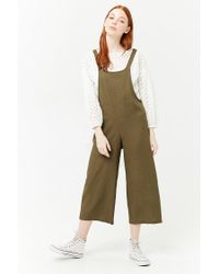 olive green linen overalls