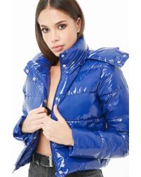 patent leather puffer