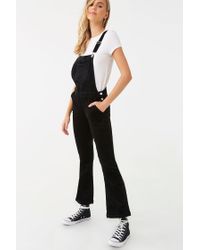 corduroy flare overalls