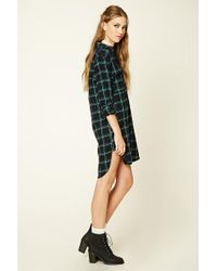 flannel dress forever 21