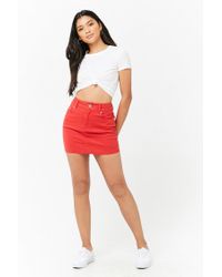 denim mini skirt forever 21