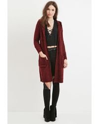 forever 21 hooded cardigan
