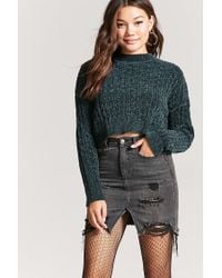 chenille cable knit sweater