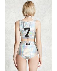 holographic top forever 21