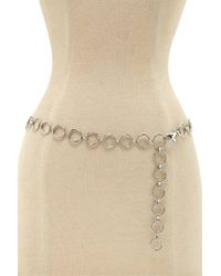 Forever 21 O Ring Chain Belt In Silver Metallic Lyst Forever 21 O Ring Chain Belt In Silver Metallic Lyst