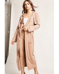 faux suede duster