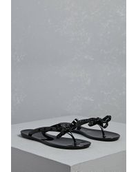 dizzy studded bow jelly sandals