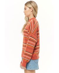 rust striped sweater