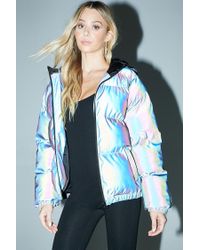iridescent bubble coat