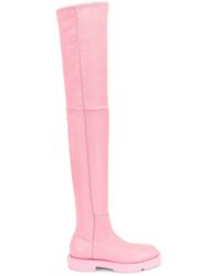 pink high boots