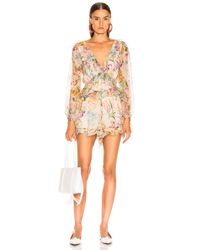 Zimmermann Multicolor Ninety-six Flutter Playsuit