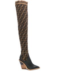knee high fendi socks
