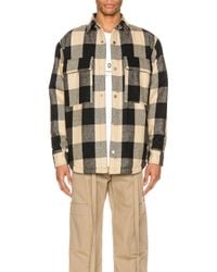 checked shirt jacket mens