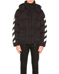off white brushed down jacket
