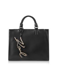 Karl Lagerfeld - Black K/signature Shopper Bag - Lyst