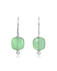 Antica Murrina - Florinda Green Murano Glass Sterling Silver Earrings - Lyst