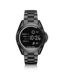 Michael Kors - Black Stainless Steel Bradshaw Women's Smartwatch - Lyst