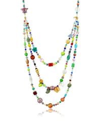 Antica Murrina | Brio - Triple-strand Multicolor Murano Glass Bead Necklace | Lyst