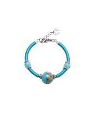 Antica Murrina - Papaya 2 Light Blue Bracelet W/pastel Murano Glass Beads - Lyst