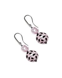 Antica Murrina - Pink Audrey 2 Color Block Murano Glass Earrings - Lyst