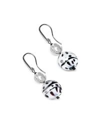 Antica Murrina | White Audrey 2 Color Block Murano Glass Earrings | Lyst