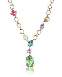 AZ Collection | Multicolor Drop Necklace | Lyst