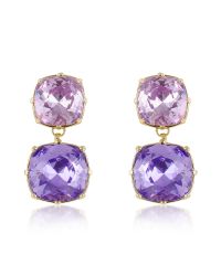 AZ Collection | Metallic Clip-on Drop Earrings | Lyst