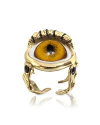 Bernard Delettrez - Metallic Bronze Eye Ring - Lyst