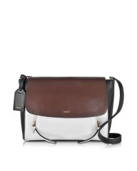 DKNY - Multicolor Greenwich Colorblock Smooth Leather Small Messenger Bag - Lyst