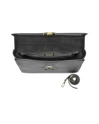 Furla Black Chiara Medium Top Handle Satchel Bag