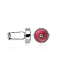 FORZIERI - Purple Fuchsia Button Mother-of-pearl Silver Plated Cuff Links for Men - Lyst