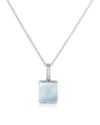 Mia & Beverly - Metallic Chalcedony And Diamond 18k Gold Charm Necklace - Lyst