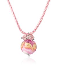 House of Murano - Mare - Pink Murano Glass Ball Pendant Necklace - Lyst