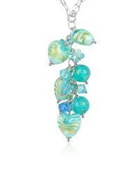 House of Murano - Blue Mare - Turquoise Murano Glass Heart Drop Necklace - Lyst