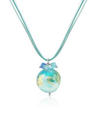 House of Murano - Blue Mare - Turquoise Murano Glass Pendant W/ Lace - Lyst
